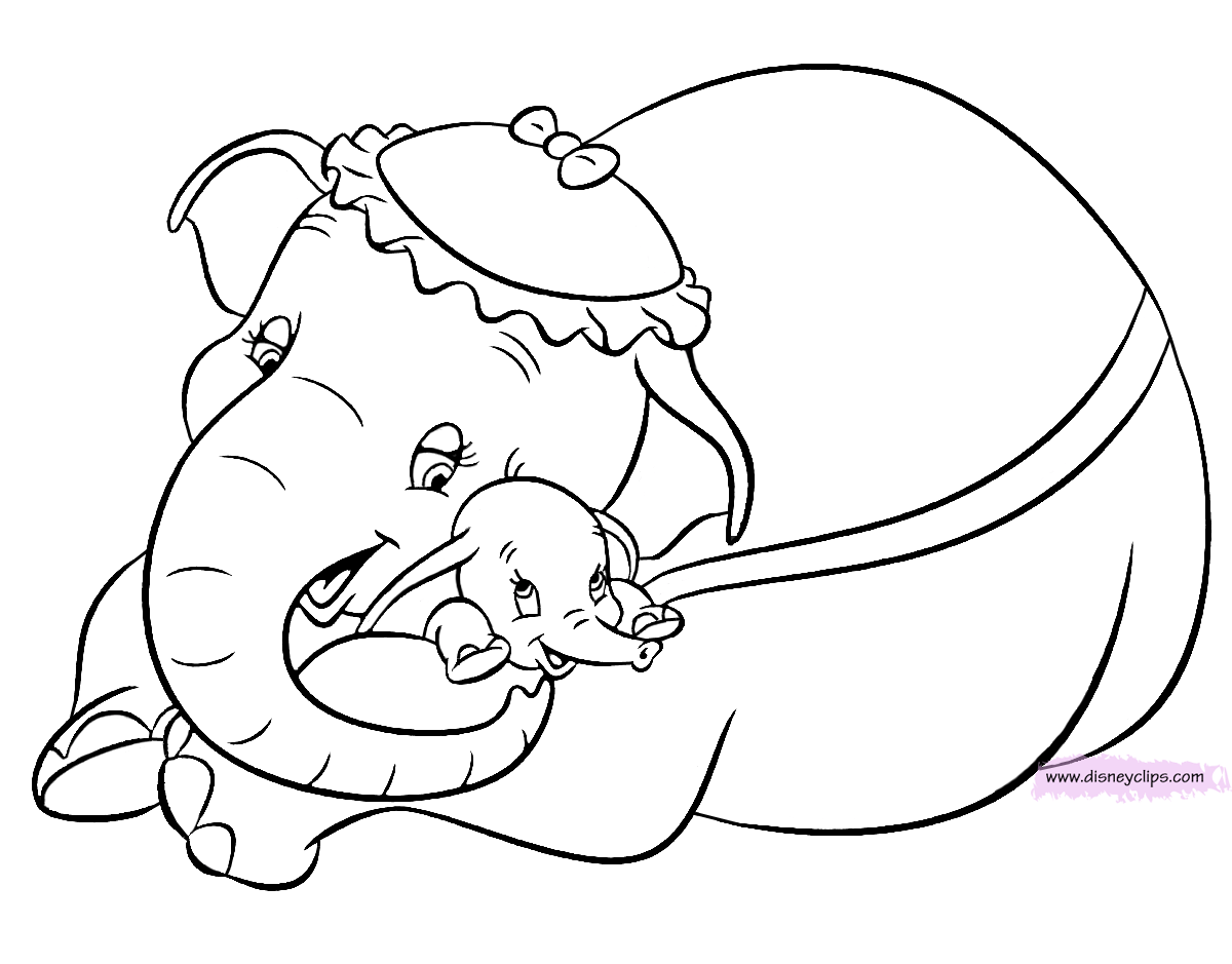 Disney Dumbo Printable Coloring Pages   Disney Coloring Book ...
