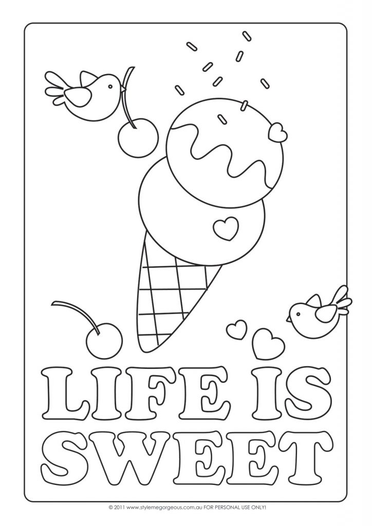 Ice Cream Coloring Pages – coloring.rocks!