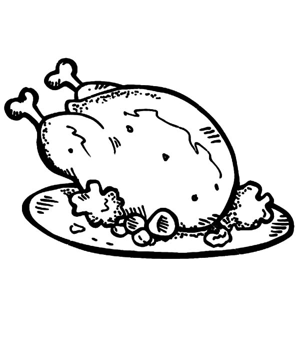 Fried Chicken And Roasted Potato Coloring Pages - Download & Print Online Coloring  Pages for Free… | Chicken coloring pages, Chicken coloring, Chicken  coloring book