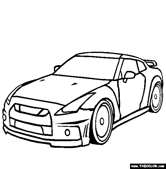 Nissan GTR Coloring Page | Free Nissan ...pinterest.com