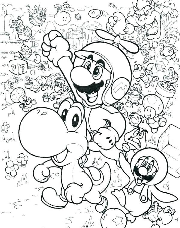 Super Mario 3D World Coloring Pages Coloring Home