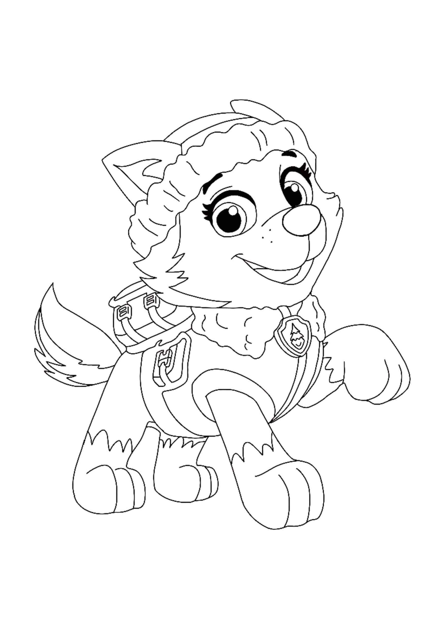 Paw Patrol Everest Coloring Pages - 4 Free Printable Coloring Sheets | 2020