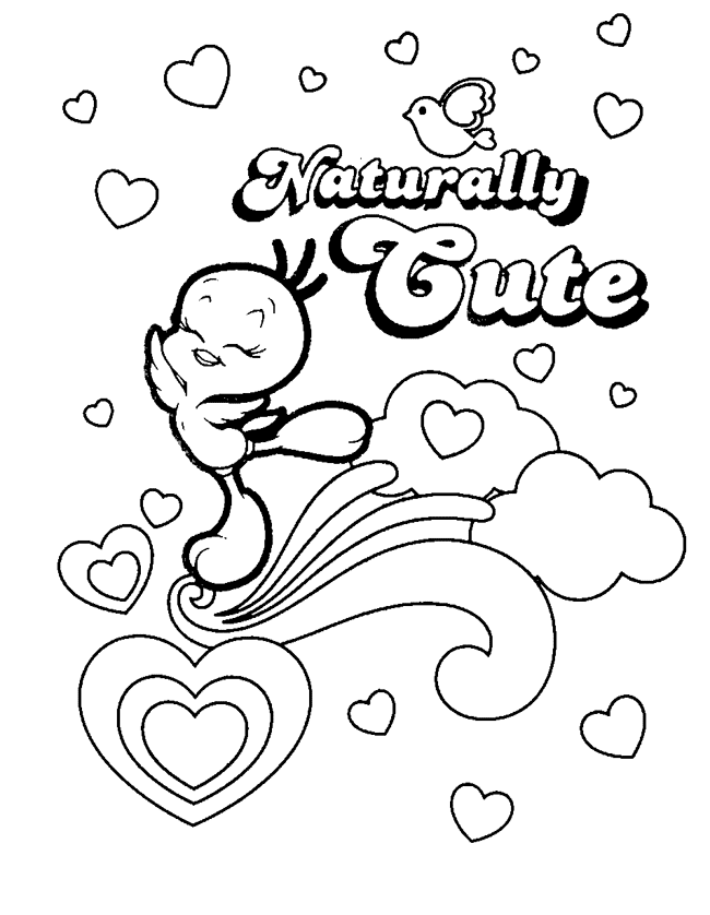 Canary coloring page - Canary free printable coloring pages animals