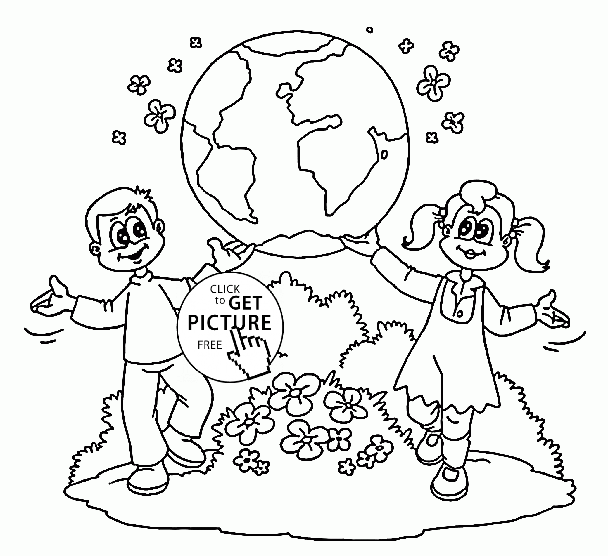 Save Earth Coloring Pages - Coloring Home