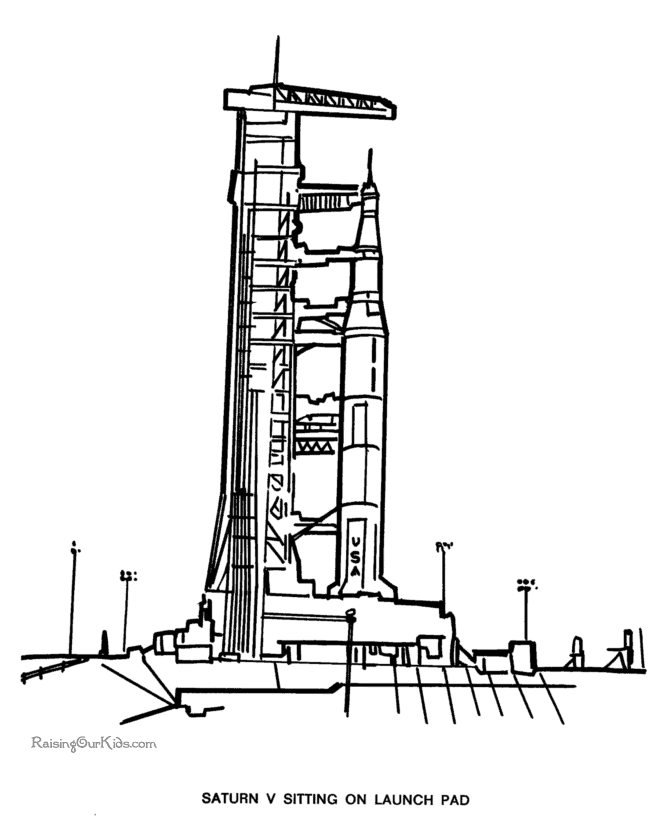 Apollo Rocket Coloring Sheets (page 4) - Pics about space