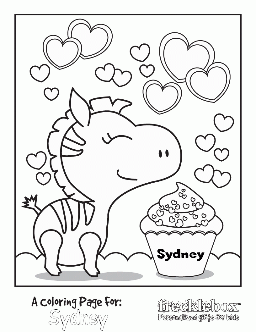 Sydney Name Coloring Page   Coloring Home