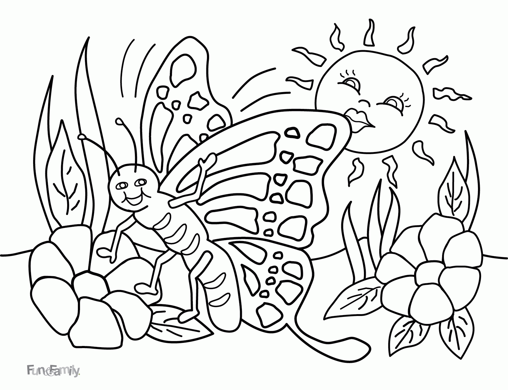 Spring Break Coloring Pages   Coloring Home