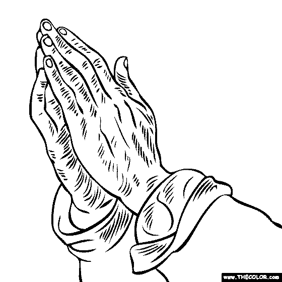 Download Coloring Pages Praying Hands - Coloring Home