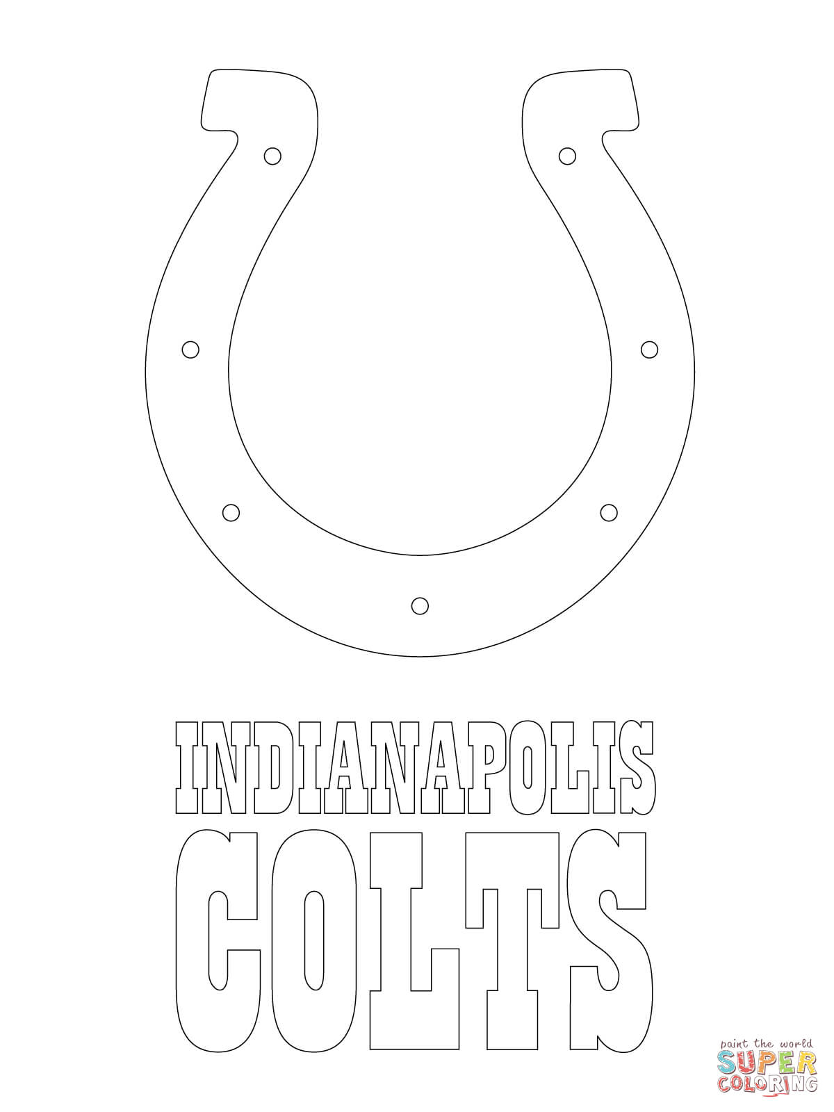 Colts Coloring Page