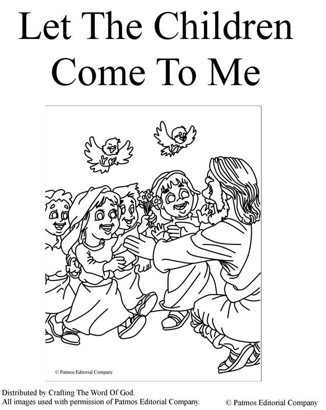 Jesus Loves The Little Children Coloring Page - Coloring Pages for ...