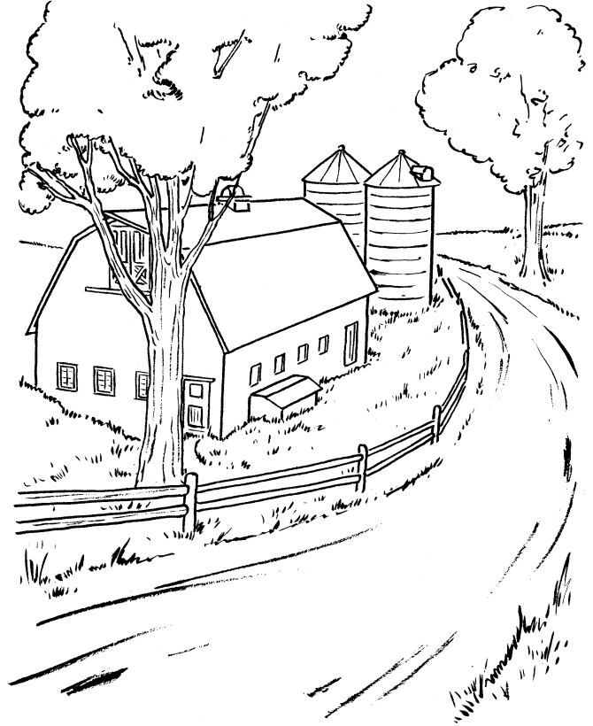 Zoo Scene - Coloring Pages for Kids and for Adults