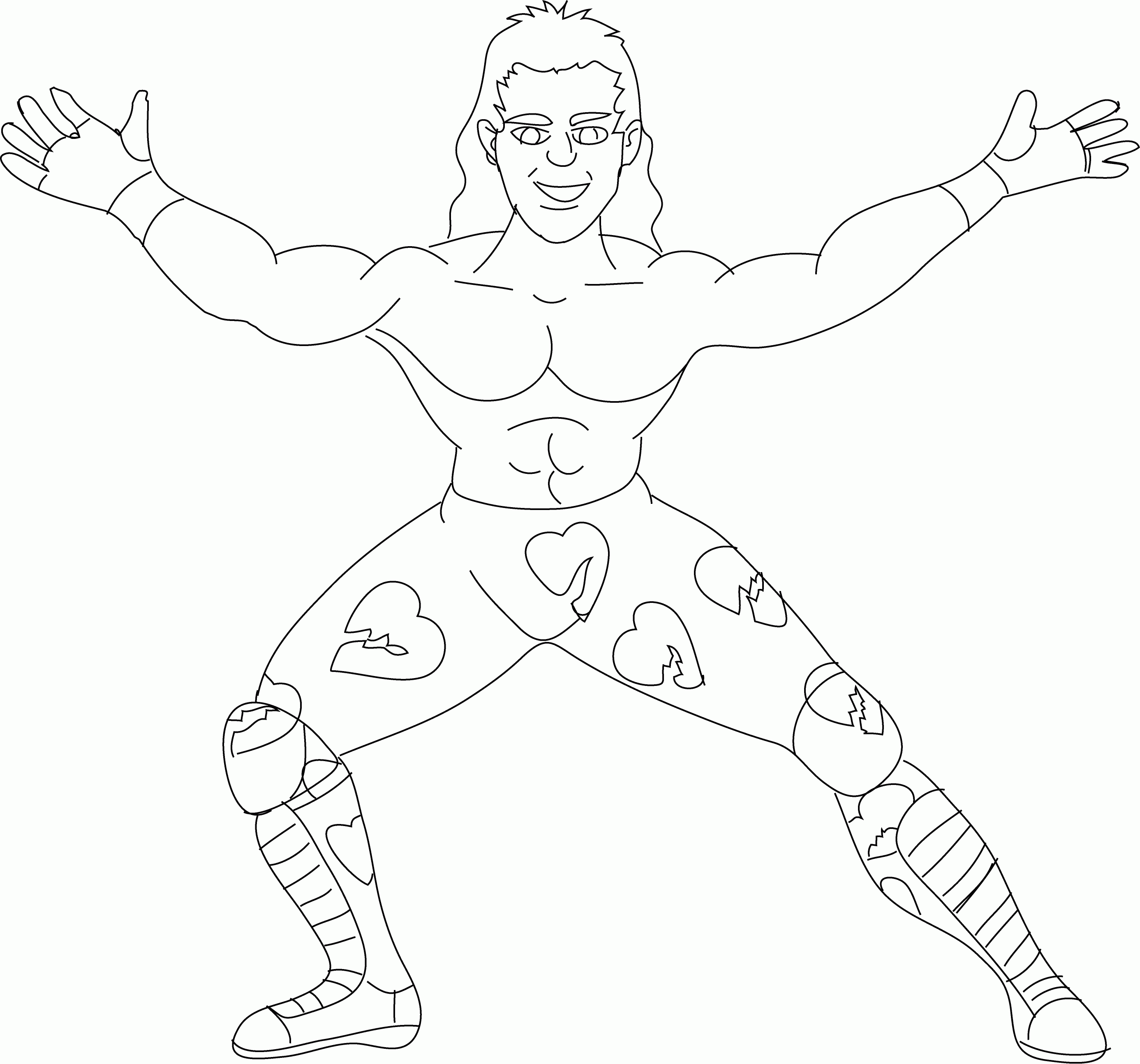 Wwe Wrestler Coloring Pages Coloring Home