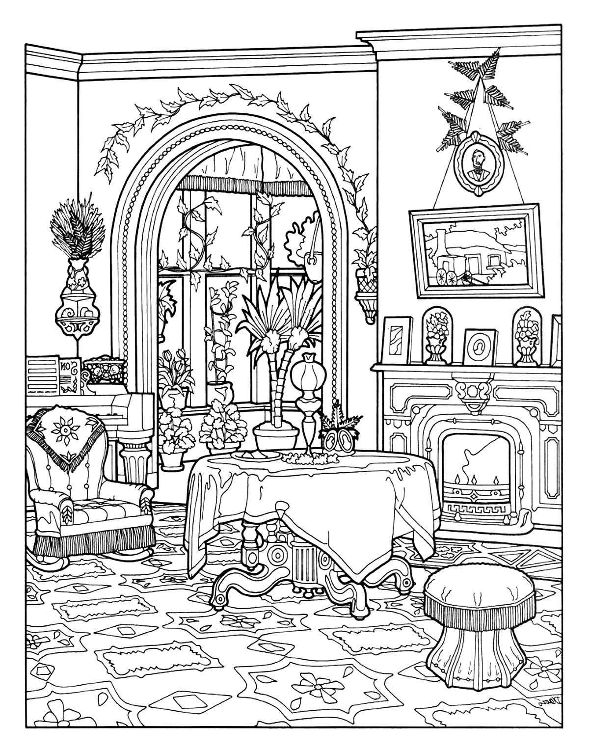 100 Free Coloring Pages for Adults and Children | House ...