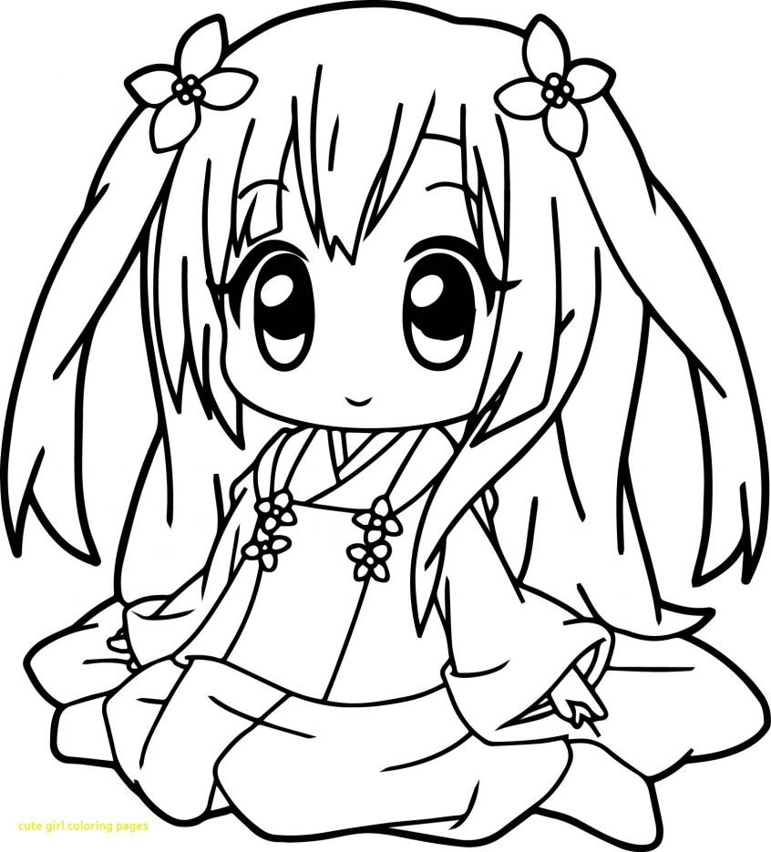 Download Coloring Best Coloring Cute Girl Pages Anime Color To Coloring Home
