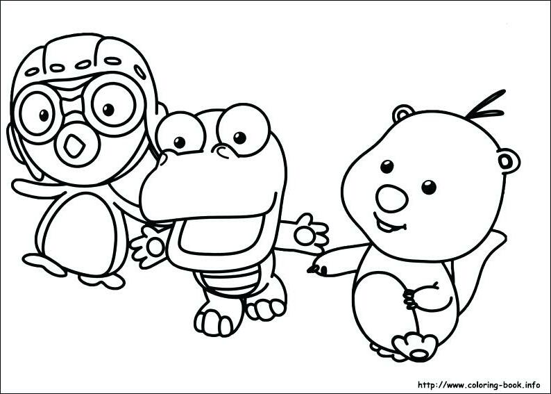 The best free Pororo coloring page images. Download from 32 ...