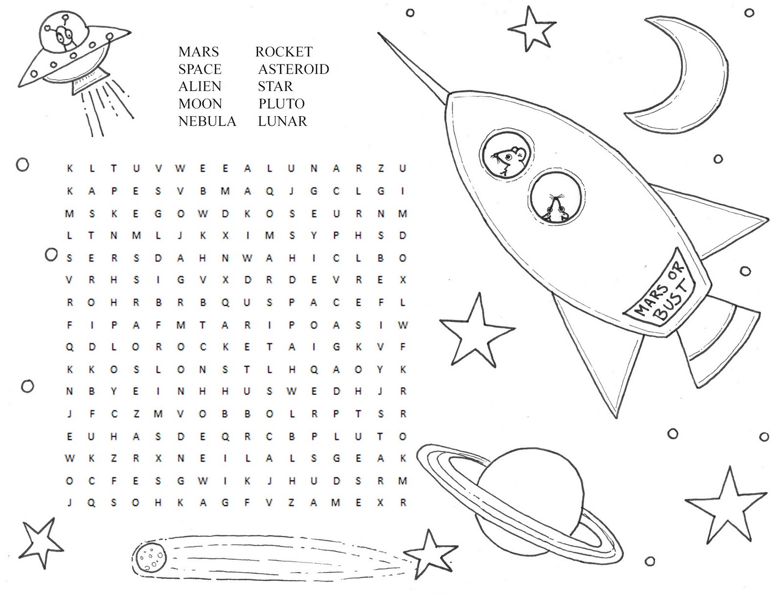 Word Searches for Kids Easy