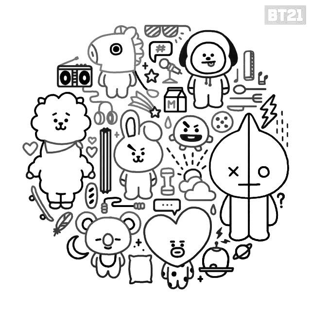 Pin by Kadee Taylor on color. | Bts drawings, Bts chibi ...