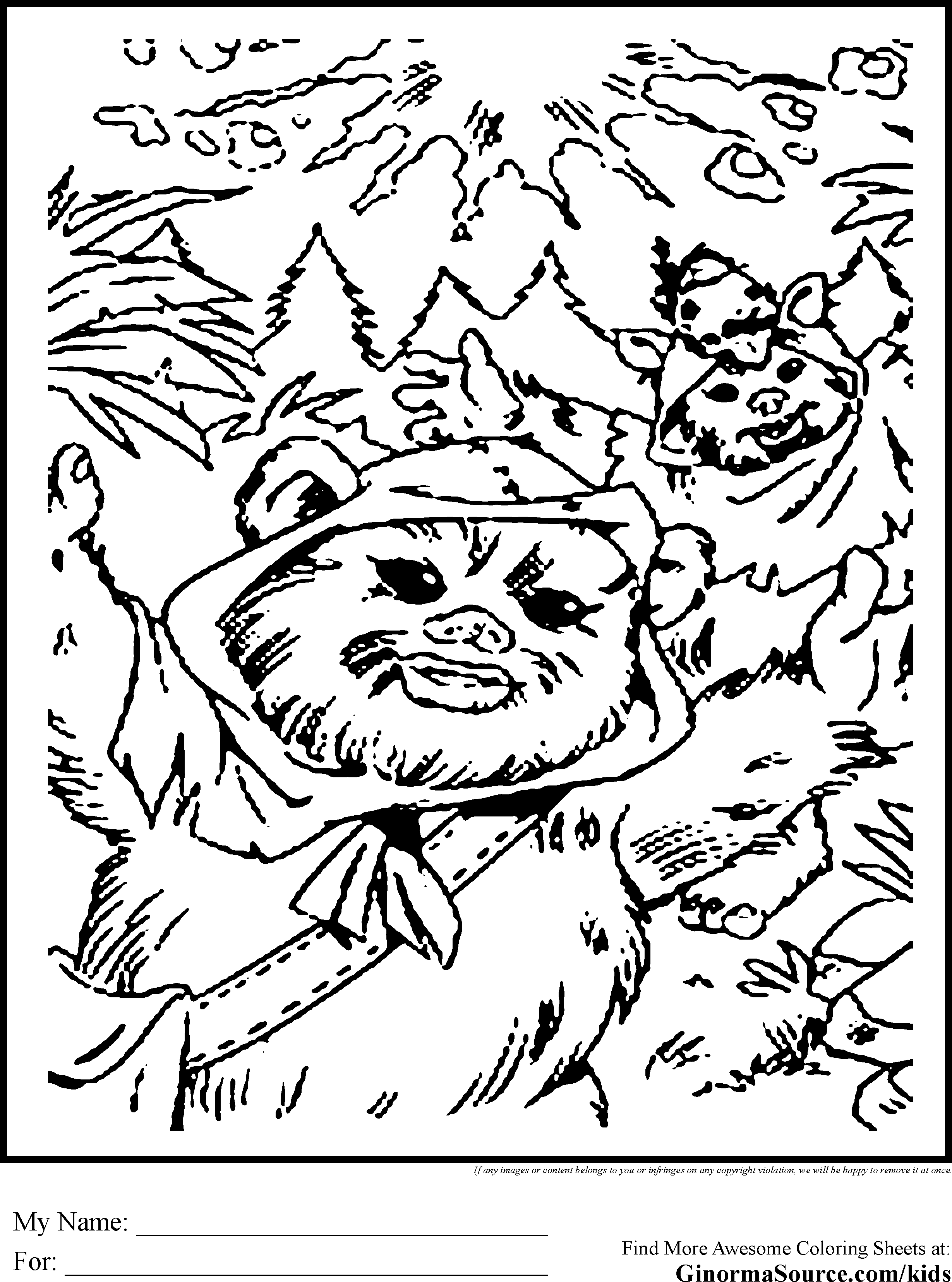 Star Wars Ewok Coloring Pages   Coloring Home