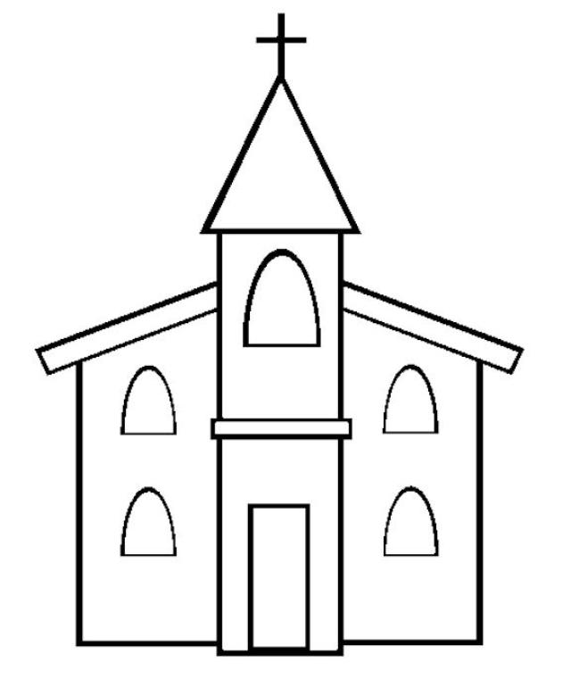 4 Best Images of Printable Church Pictures To Color - Coloring ...