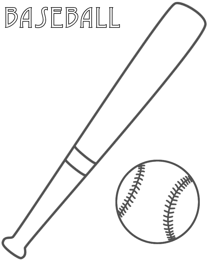 Baseball Coloring Pages Easy - Coloring Pages For All Ages