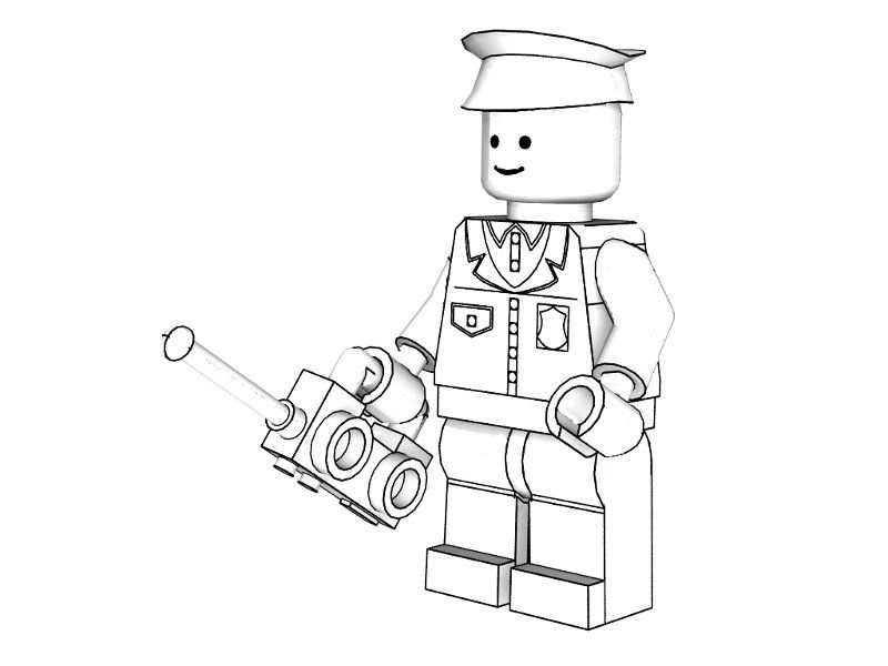 Lego Police Coloring Pictures - High Quality Coloring Pages