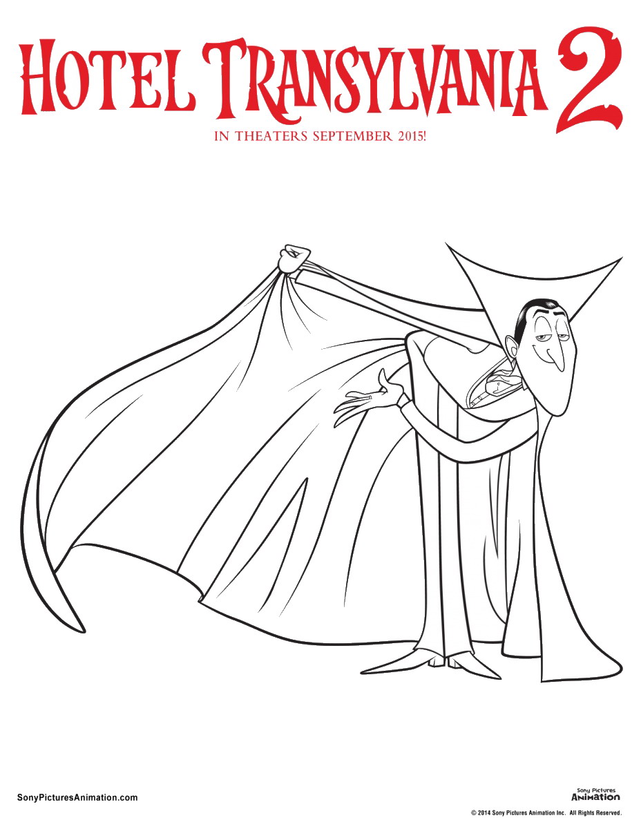 hotel transylvania 2 coloring pages free printable