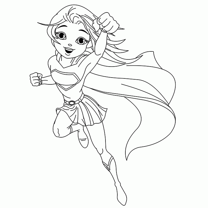 supergirl coloring pages | Only Coloring Pages