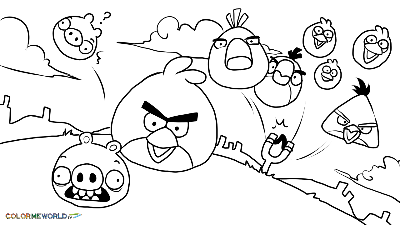 Free Printable Angry Birds Color Pages Awesome - Coloring pages