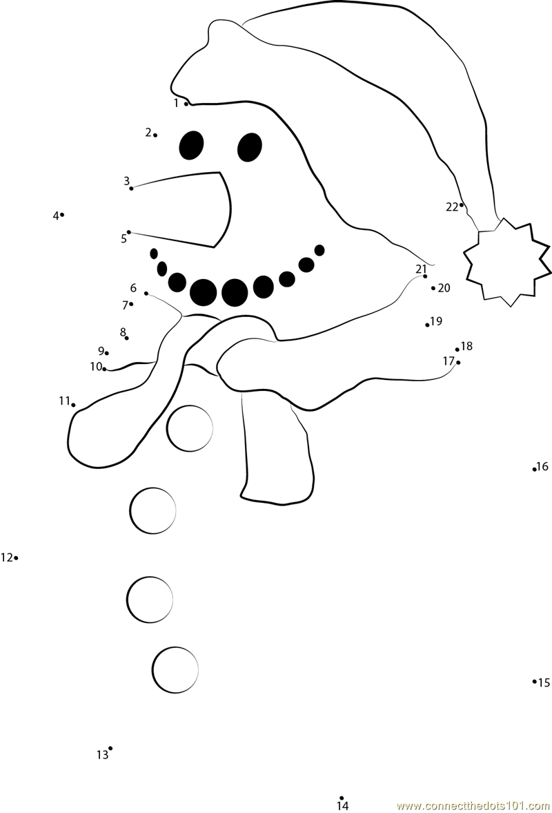 Christmas Connect The Dots Printables - Coloring Pages for Kids ...