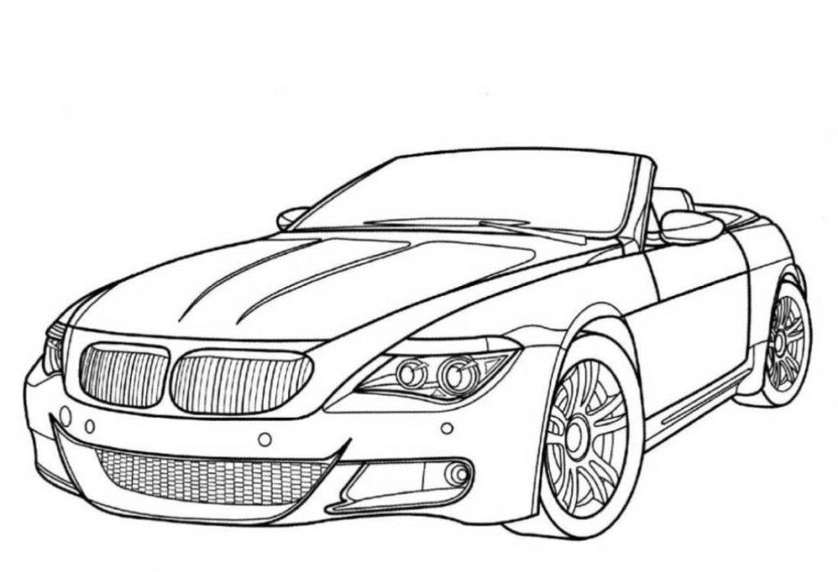 car coloring page BMW - VoteForVerde.com