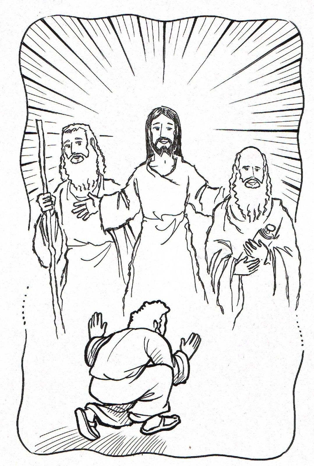 Transfiguration | Transfiguration Of Jesus, Coloring ...