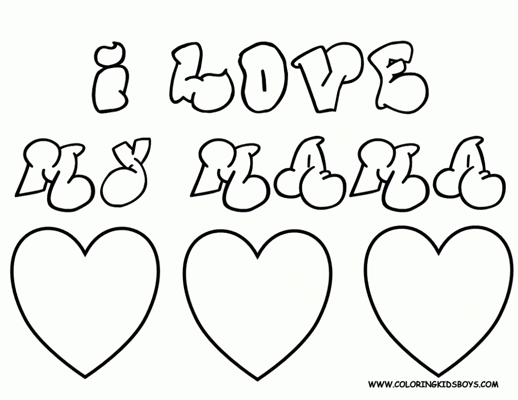i love you mom coloring pages free large images happy birthday mom ...