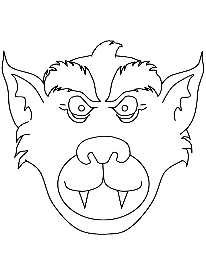 Werewolf Colouring Pages - Coloring Pages for Kids and for Adults