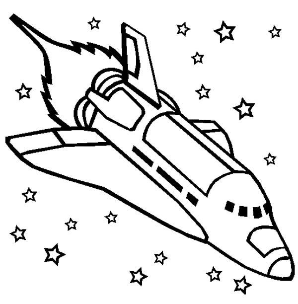 The Space Shuttle Spaceship Coloring Page - Free & Printable ...