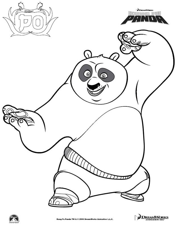 Kung Fu Panda Coloring Pages - Coolage.net