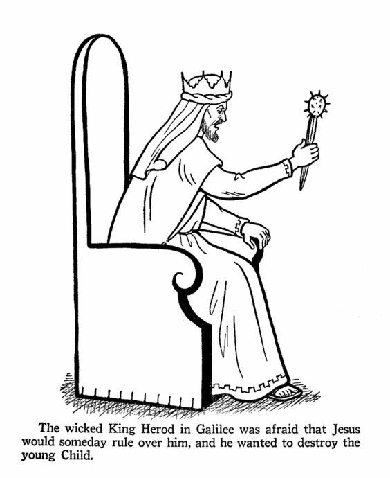 King Herod coloring page - Day 8 - Mystery of History I Lesson 99 ...