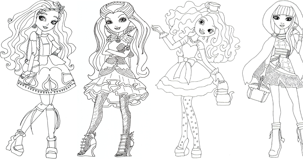 Free Printable Ever After High Coloring Pages: Cedar, Raven ...