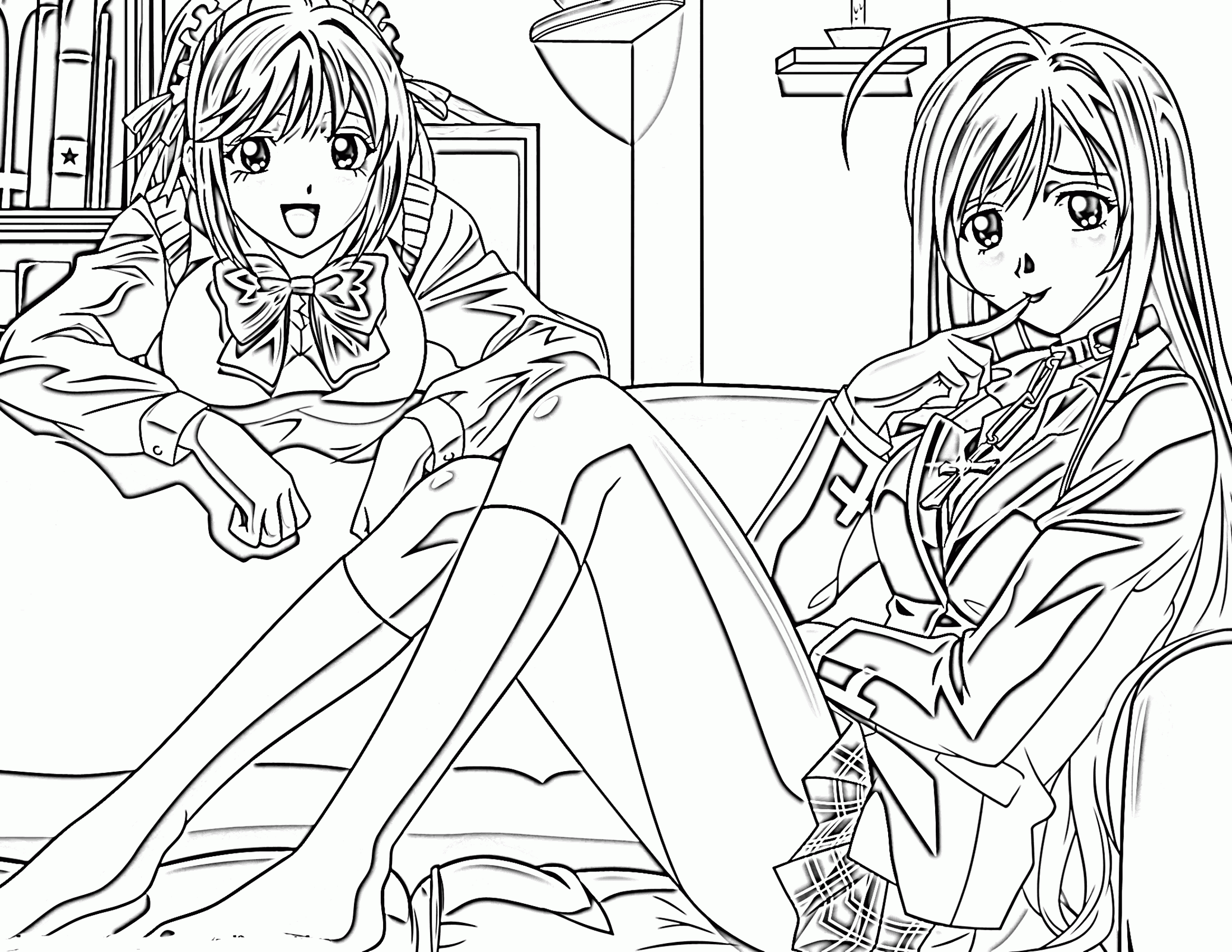 Anime Princess Coloring Pages - Coloring Home