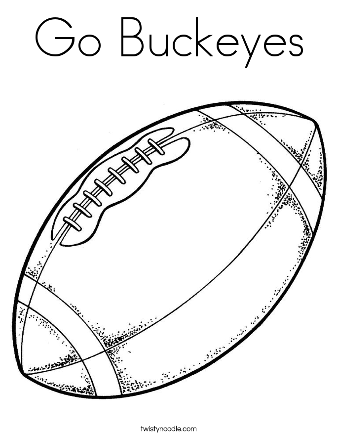 Go Buckeyes Coloring Page - Twisty Noodle