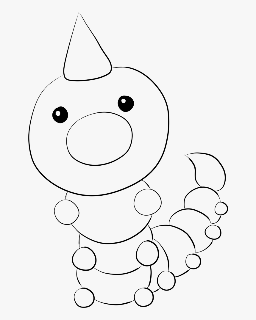 Caterpie Lineart By Lilly - Coloring Book, HD Png Download - kindpng