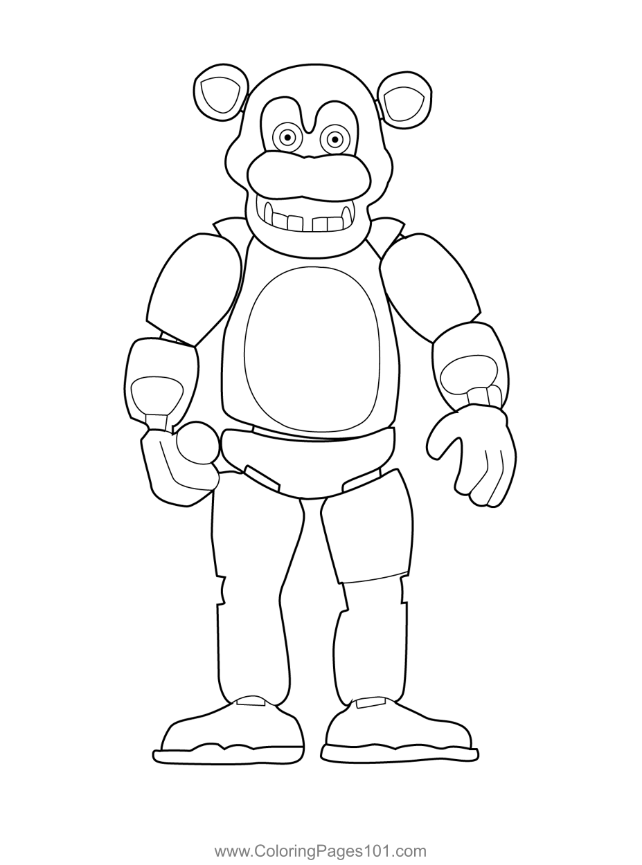 Phantom Freddy FNAF Coloring Page for Kids - Free Five Nights at Freddy's  Printable Coloring Pages Online for Kids - ColoringPages101.com | Coloring  Pages for Kids