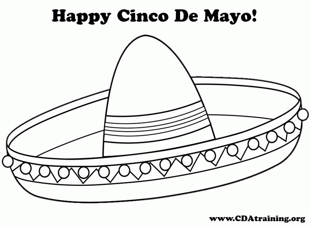 Mexican Sombrero Coloring Page Coloring Page Coloring Home