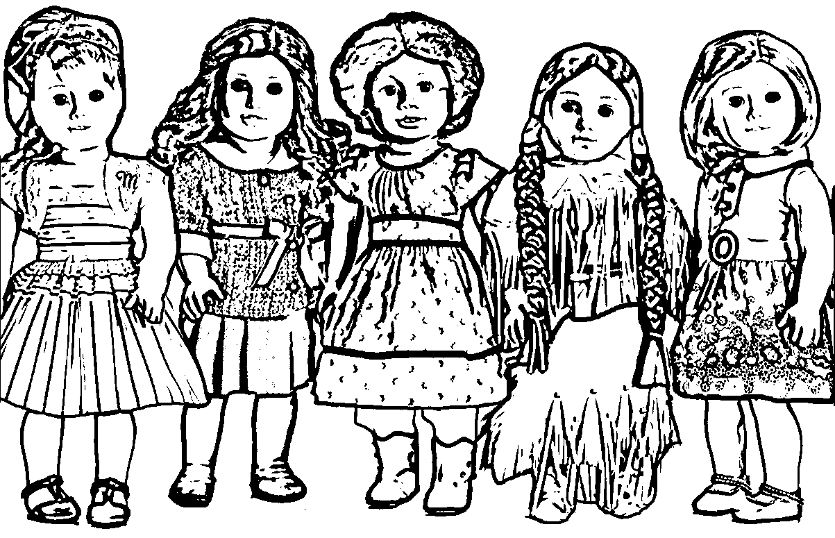 American Girl Doll Coloring Pages | Wecoloringpage