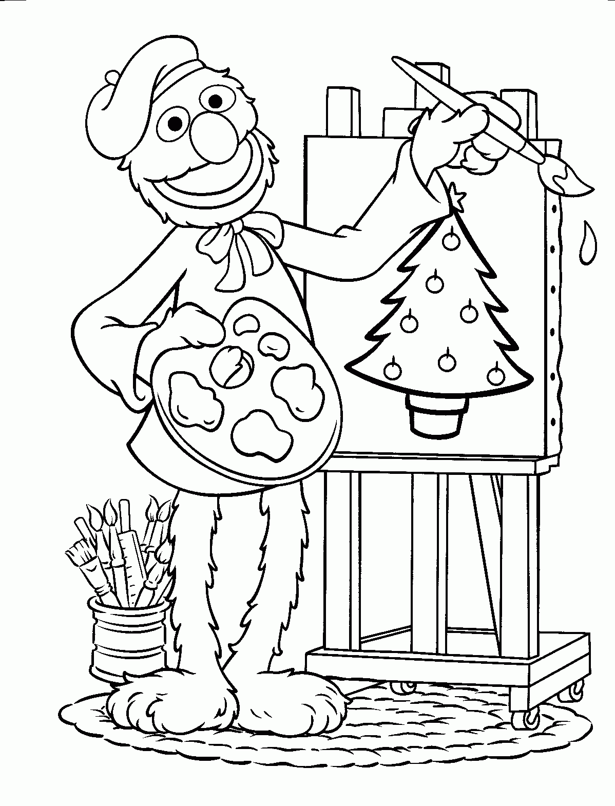 43 Collections of Free Printable Sesame Street Coloring Pages ...