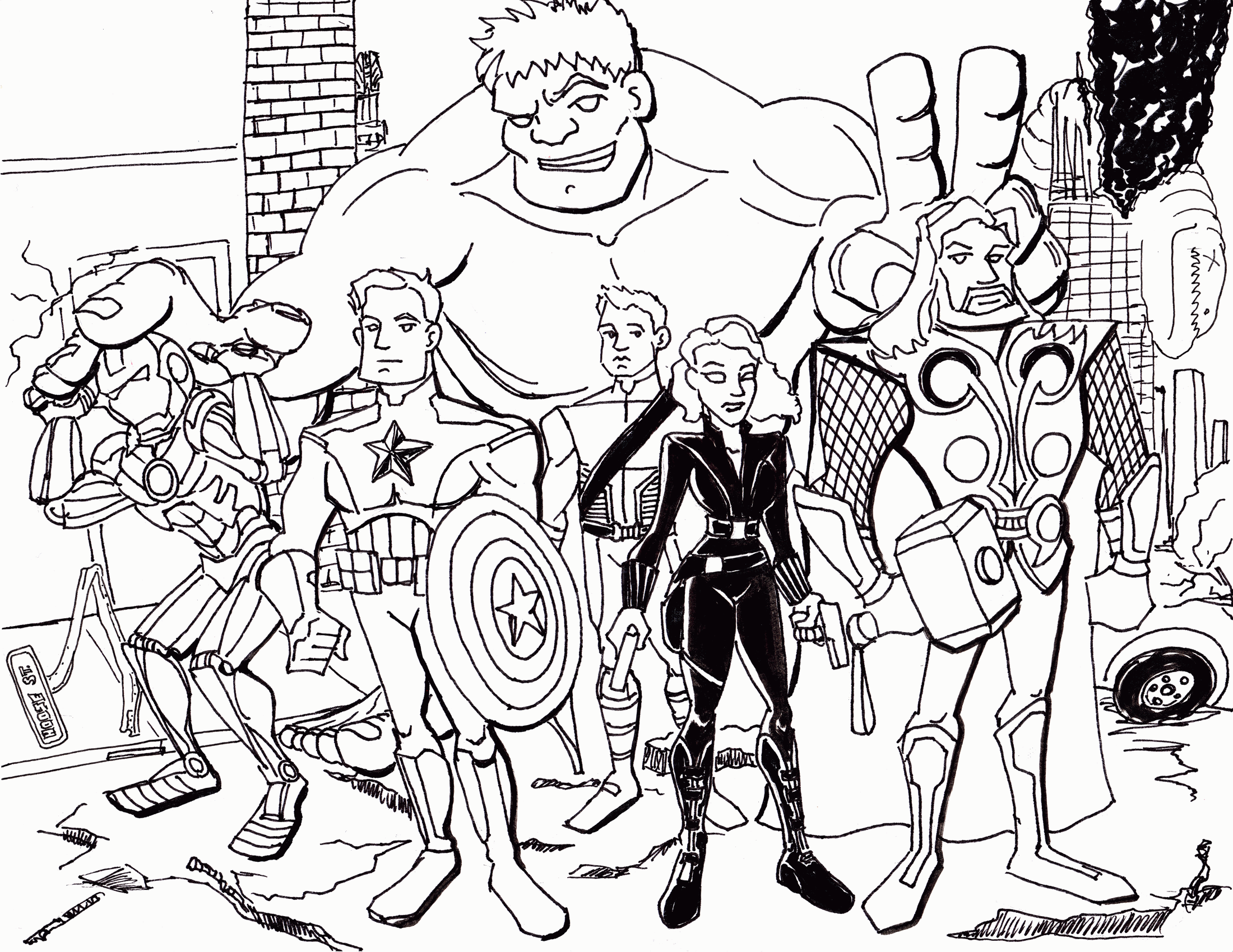Avengers To Print   Coloring Pages For Kids And For Adults ...