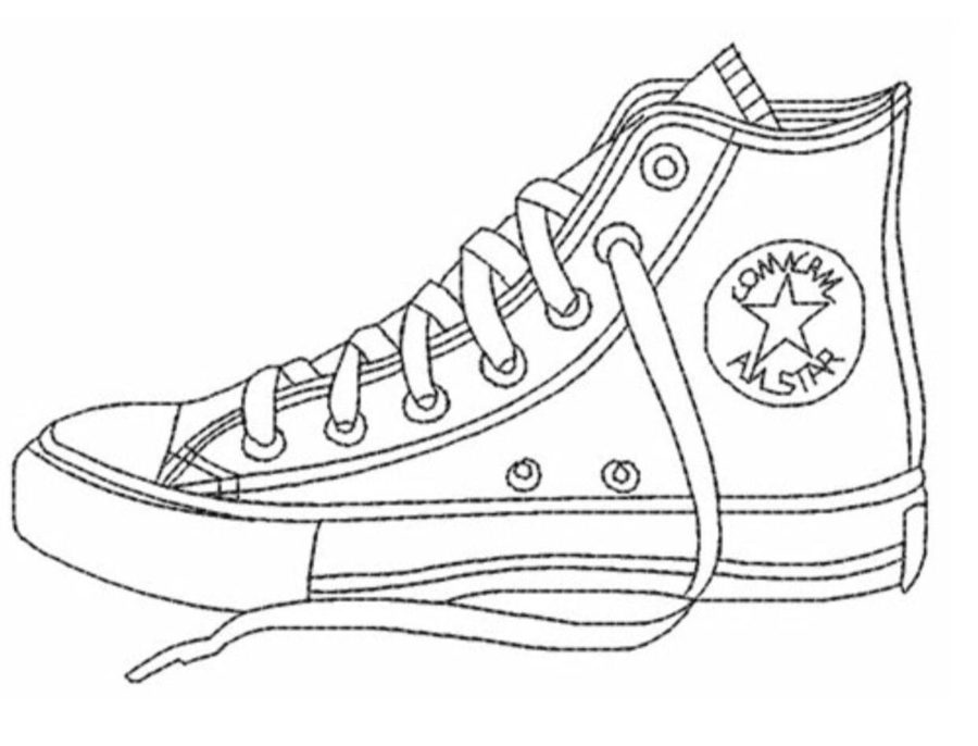 Sneaker Coloring Pages
