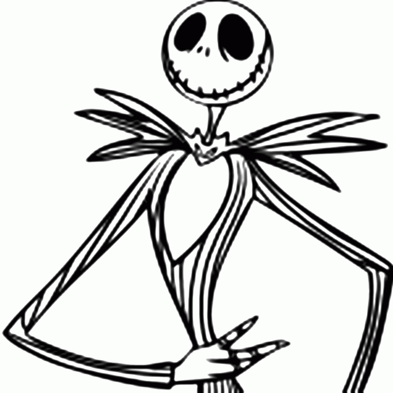 Jack Skellington Head Coloring Pages - Coloring Home