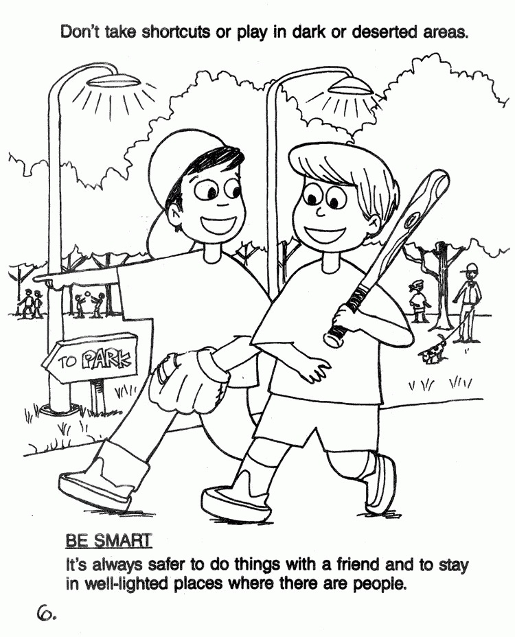 Download Coloring Pages Of Be Safe - Coloring Home