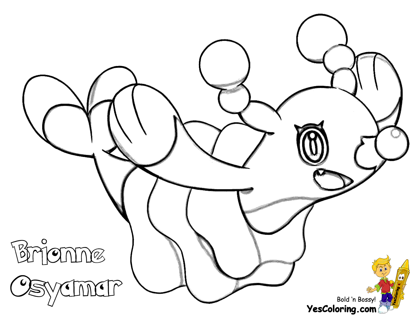 Popplio Coloring Pages.