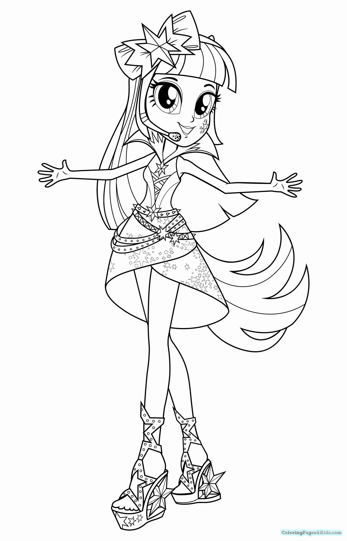 My Little Pony Equestria Girls Coloring Page Inspirational My ...